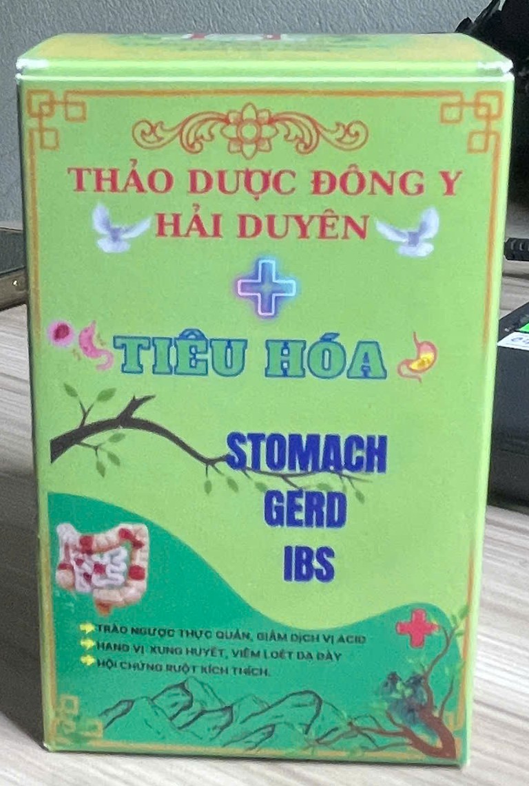 Hộp sản phẩm Thảo dược Đông y Hải Duyên Tiêu Hóa