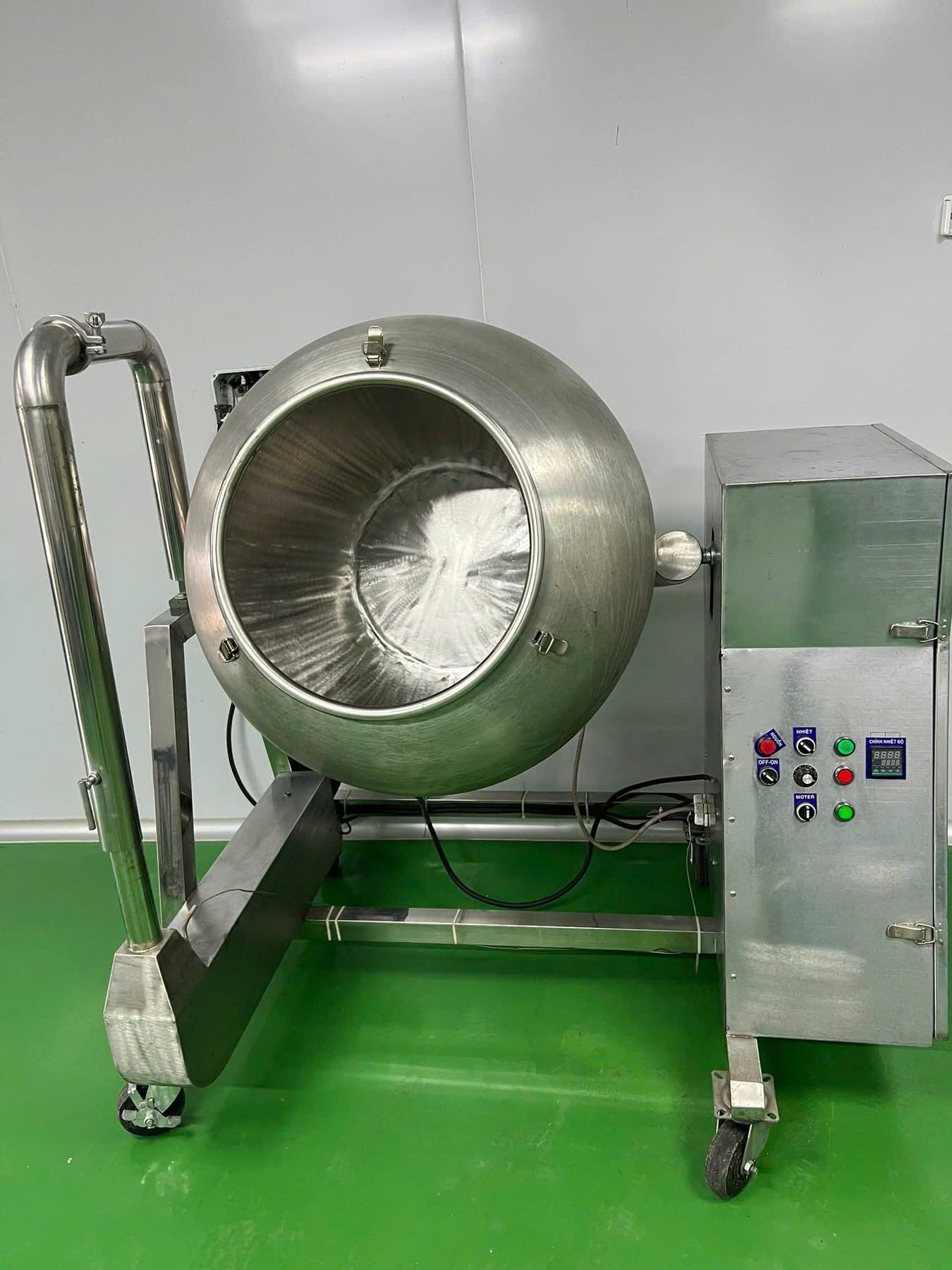 Máy vê viên tễ tròn bằng inox dùng trong bào chế dược liệu